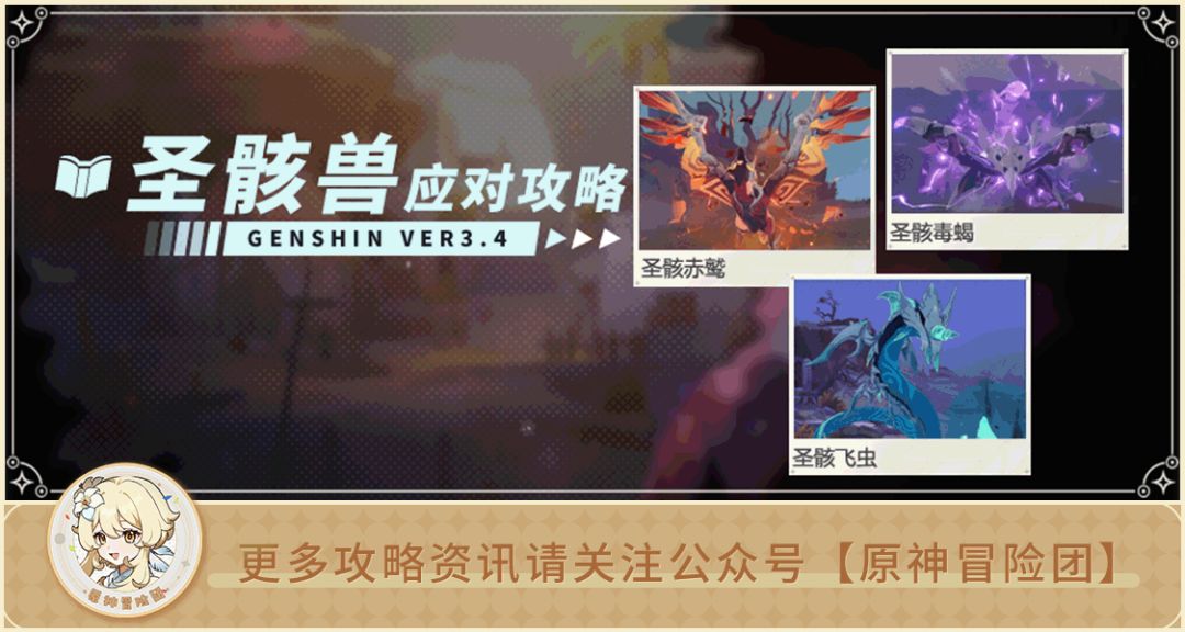 【V3.4攻略】#BOSS攻略#【原神冒险团】圣骸兽进深渊你打的动吗？ 学会减抗轻松应对截图