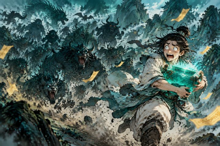 🏃杂役弟子的一天:抱灵盆、逃妖潮、绝境开大⚔️🪙截图