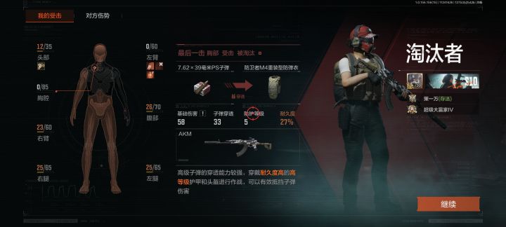 红温了[表情_生气]，三级弹穿五甲，四级弹没穿四甲截图