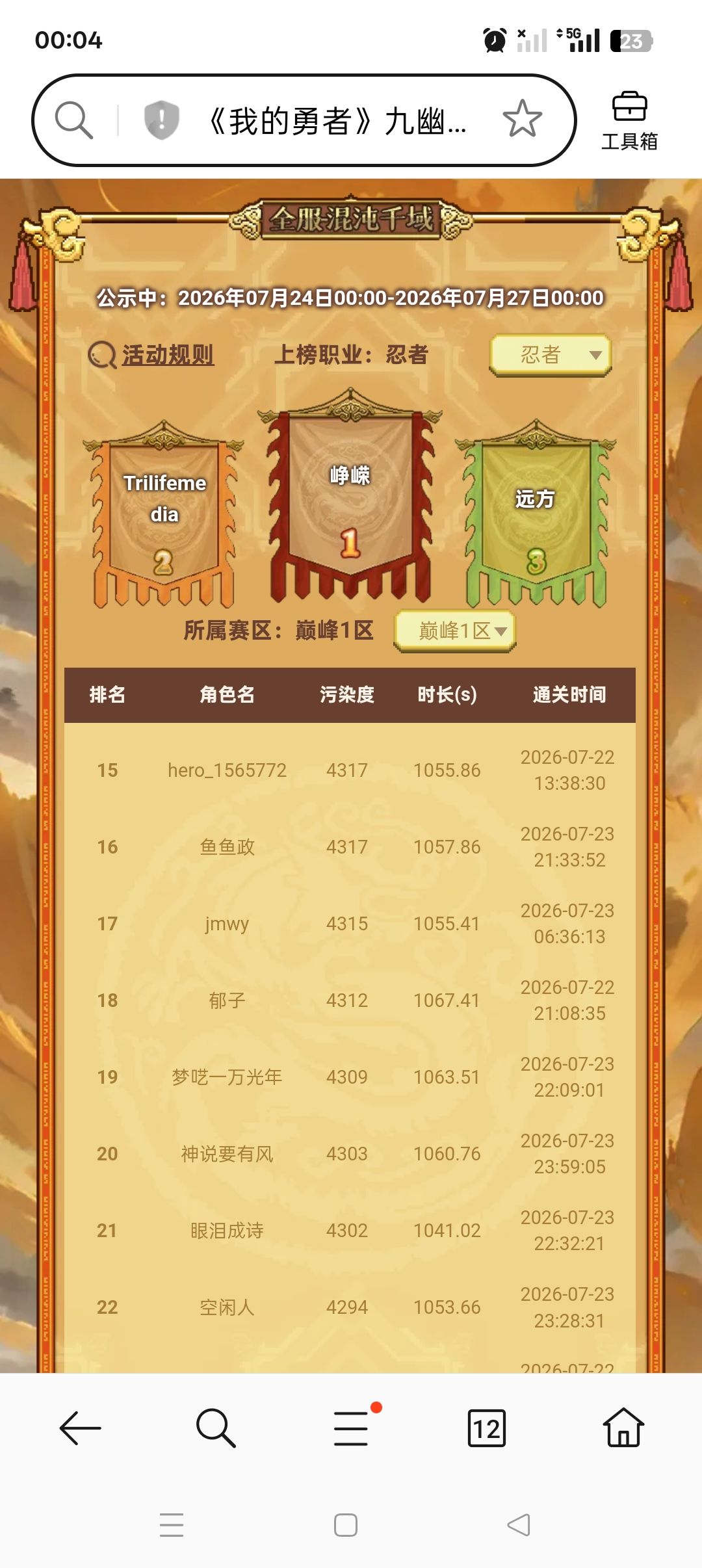 也就是说,是神风赢了 1