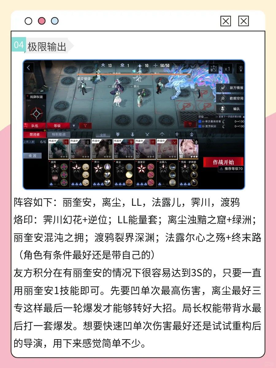 数据间隙极限输出攻略 4