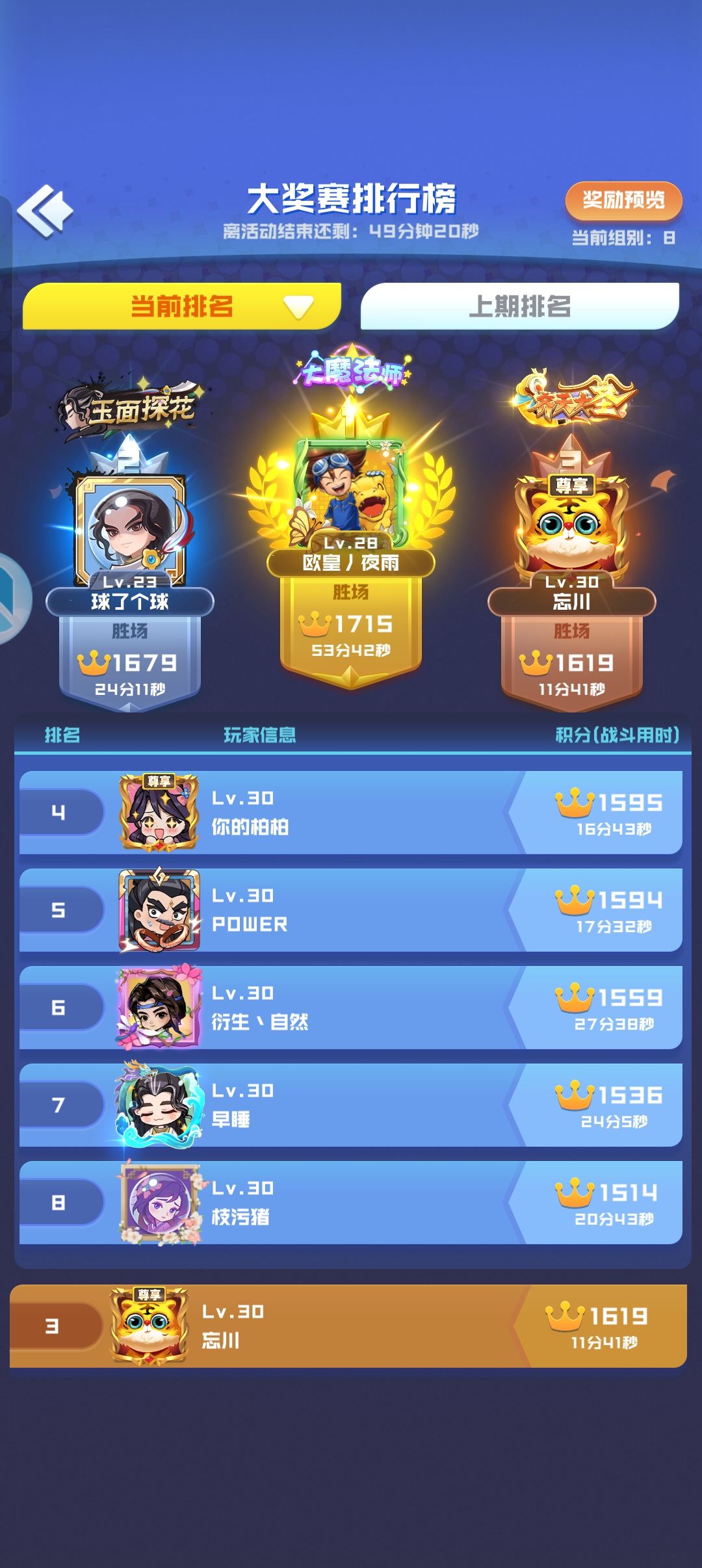 大奖赛,这周战绩😎😎😎😎 2