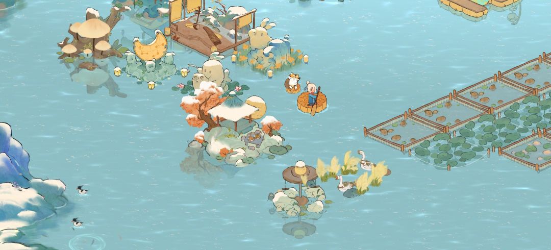 bug反馈:仙女湖的建筑倒影没有雪 1