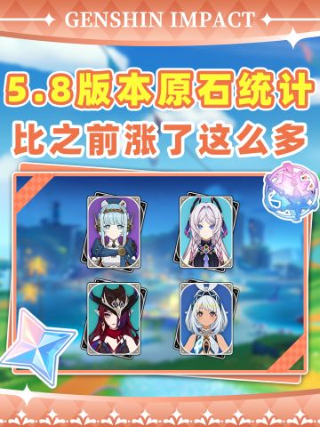 【V5.7攻略】5.8版本原石统计❗