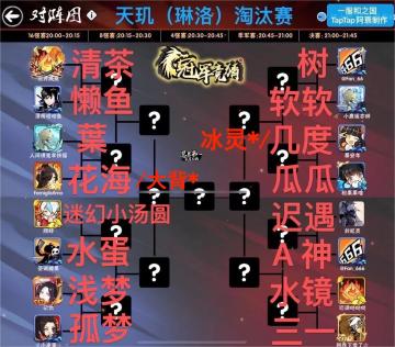 第十七届（一服）天玑武道会16强运动员表（回复参与勾玉抽奖）【已开奖】