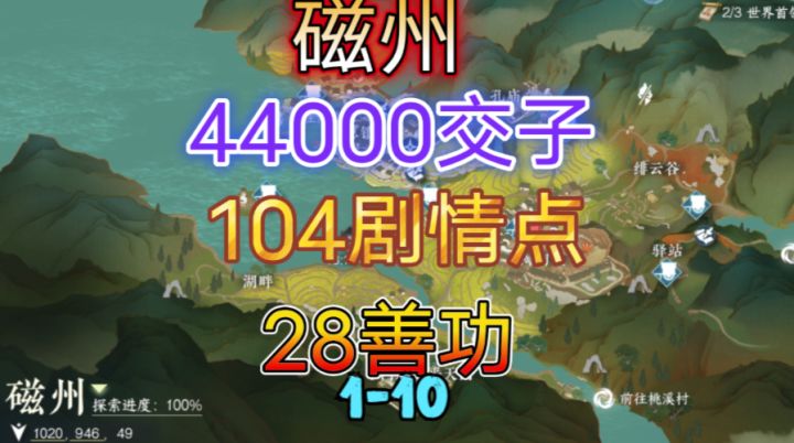 【逆水寒手游】磁州交子/剧情点/善功获取位置攻略(1-10)截图