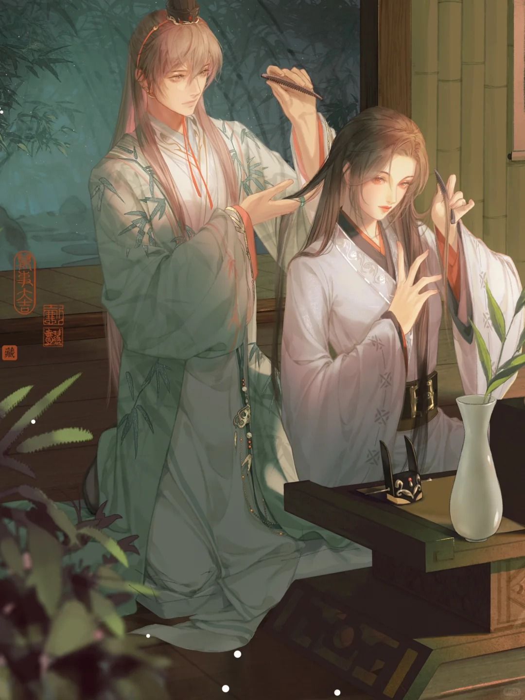 我愿称之为亖鸟游戏可封神的同人绘画 1