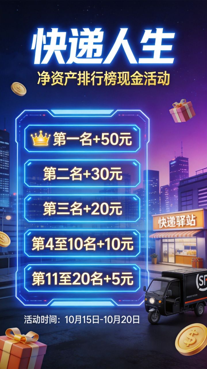 【冲榜赛】快递人生冲刺5天截图