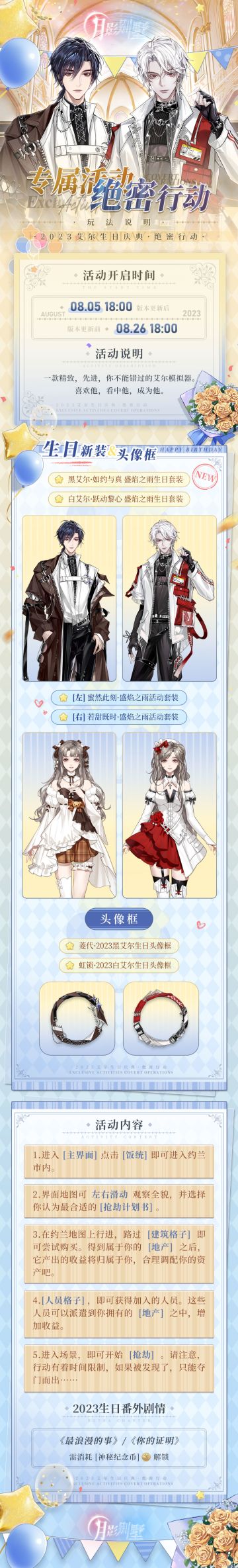 【月影别墅】艾尔模拟器启动！生日庆典情报·Ⅱ