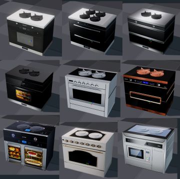 更多精美细致的炉具"第三人称"视角