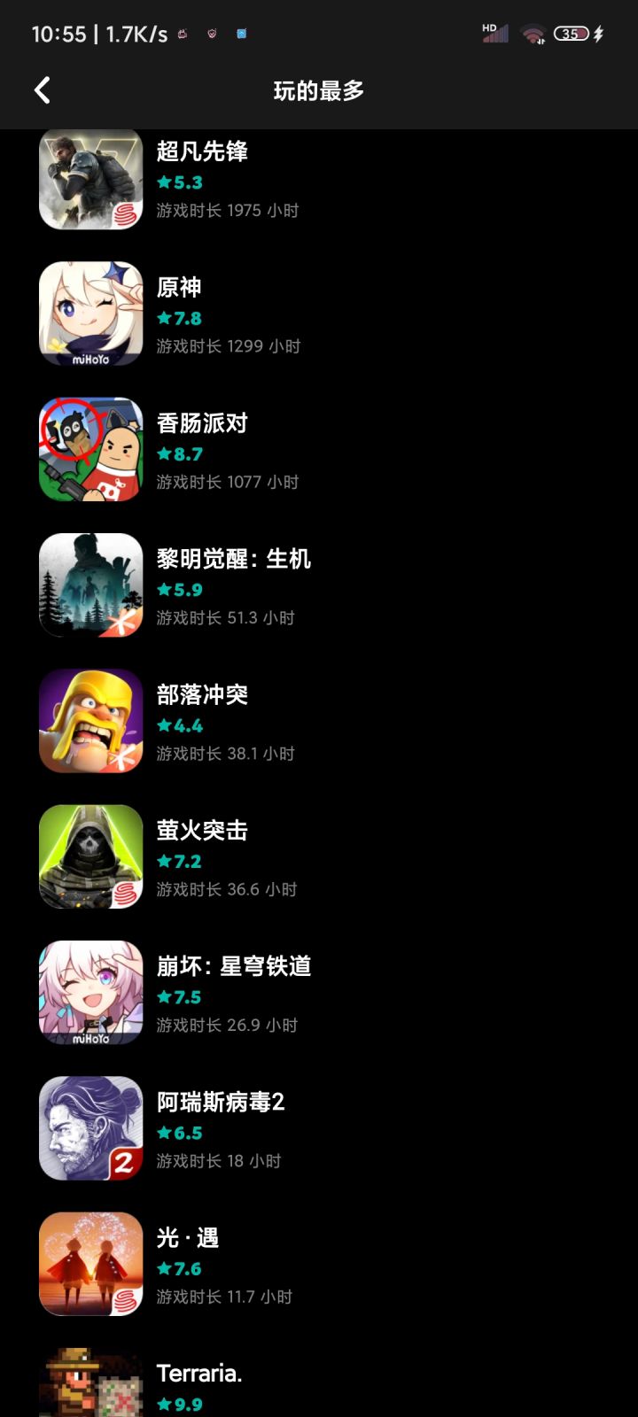 晒出你tap tap最喜爱游戏截图