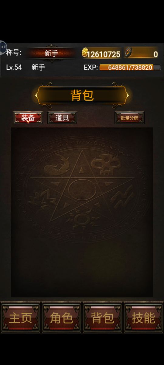 bug太多。突然把我背包里的材料和装备清空 2