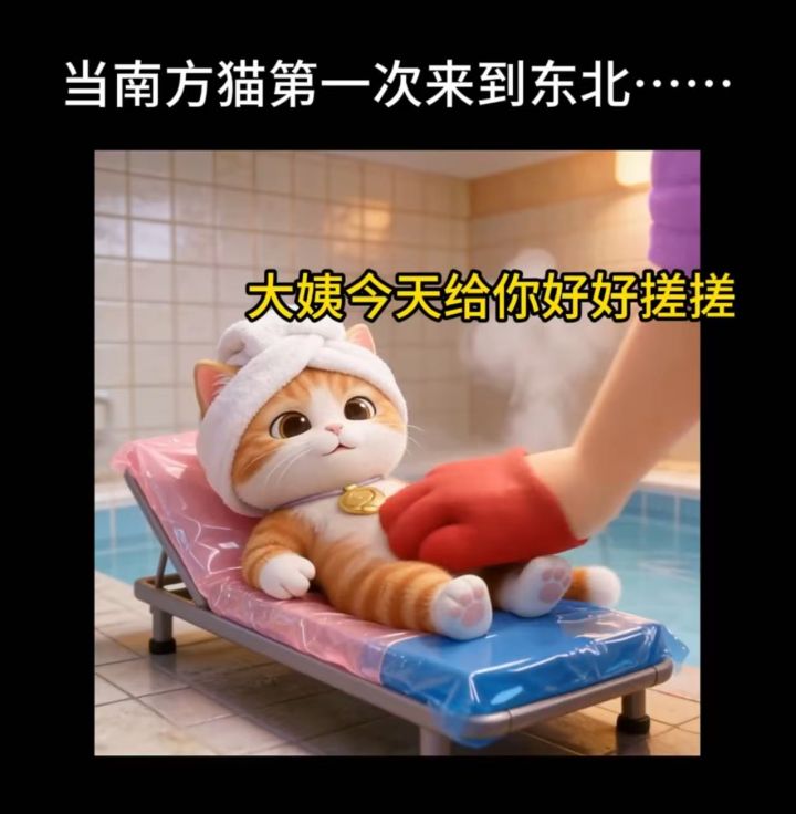 当南方猫第一次去东北…心态崩了！截图