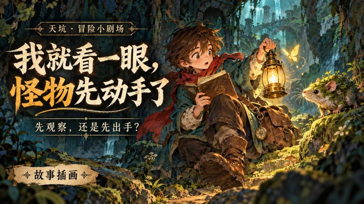 我就看一眼,怪物先动手了截图