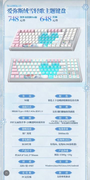 【快讯】爱弥斯绒雪轻歌科幻设计引爆外设圈