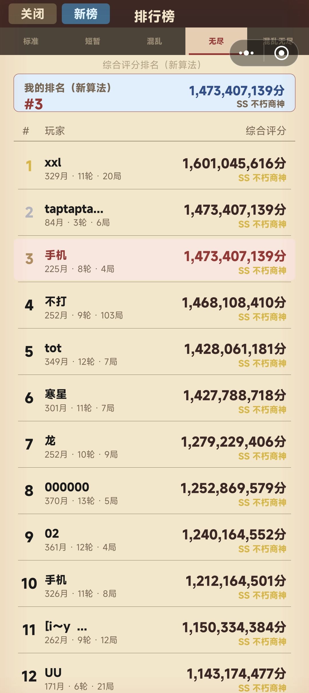 无尽模式极限？ 3