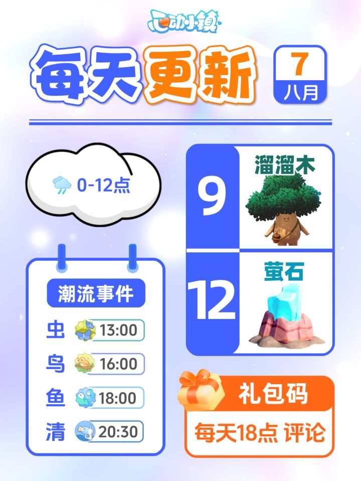 8月7日小镇日报溜溜木萤石兑换码 每日更新截图