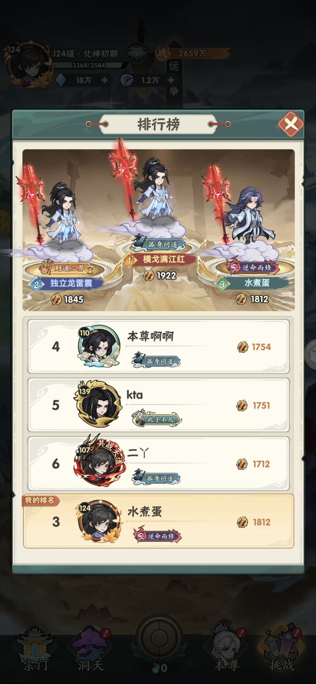 双卡第3天，战力2659万，累氪164￥ 8