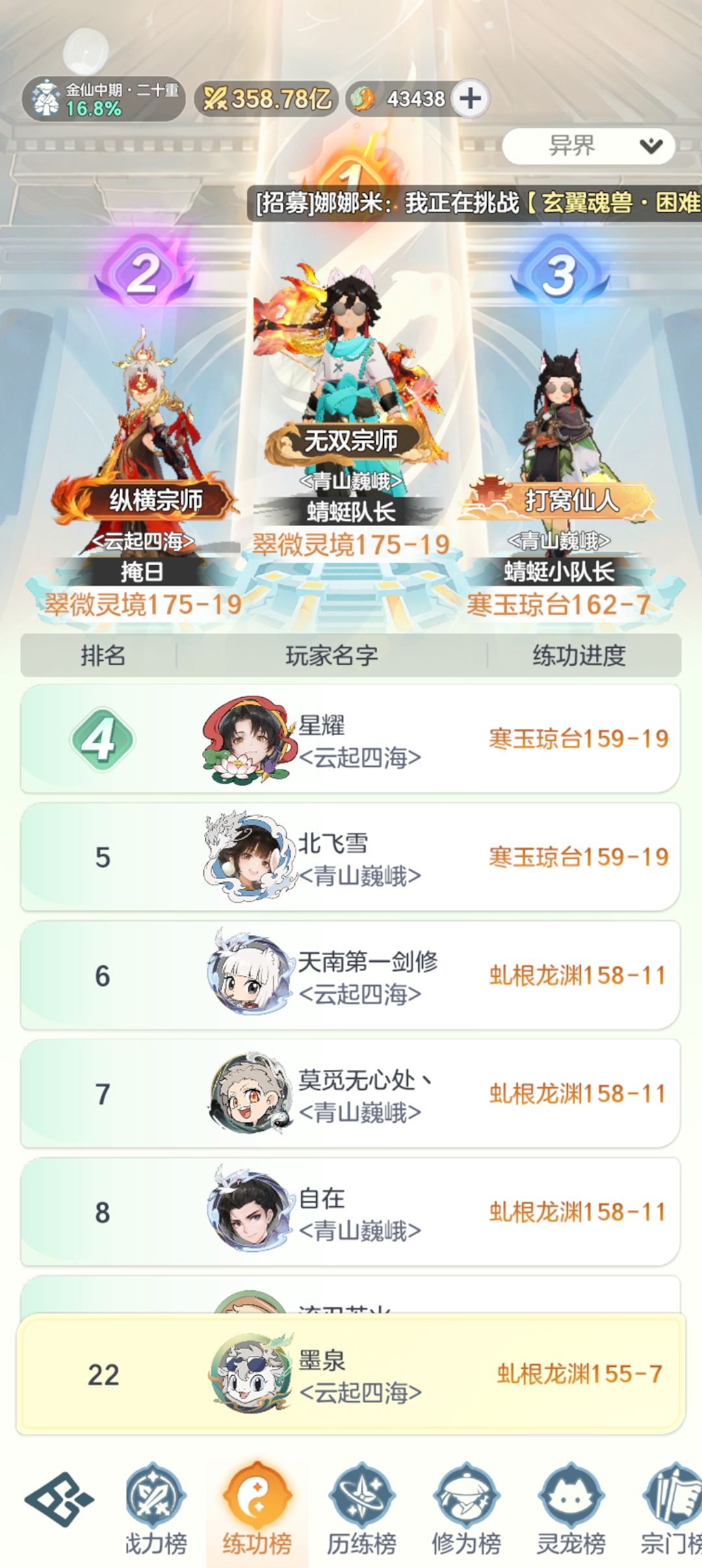 金仙30天！累了！ 2