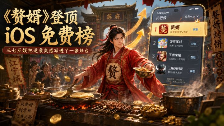 公测首日登顶iOS免费榜!阅文IP杀出黑马截图