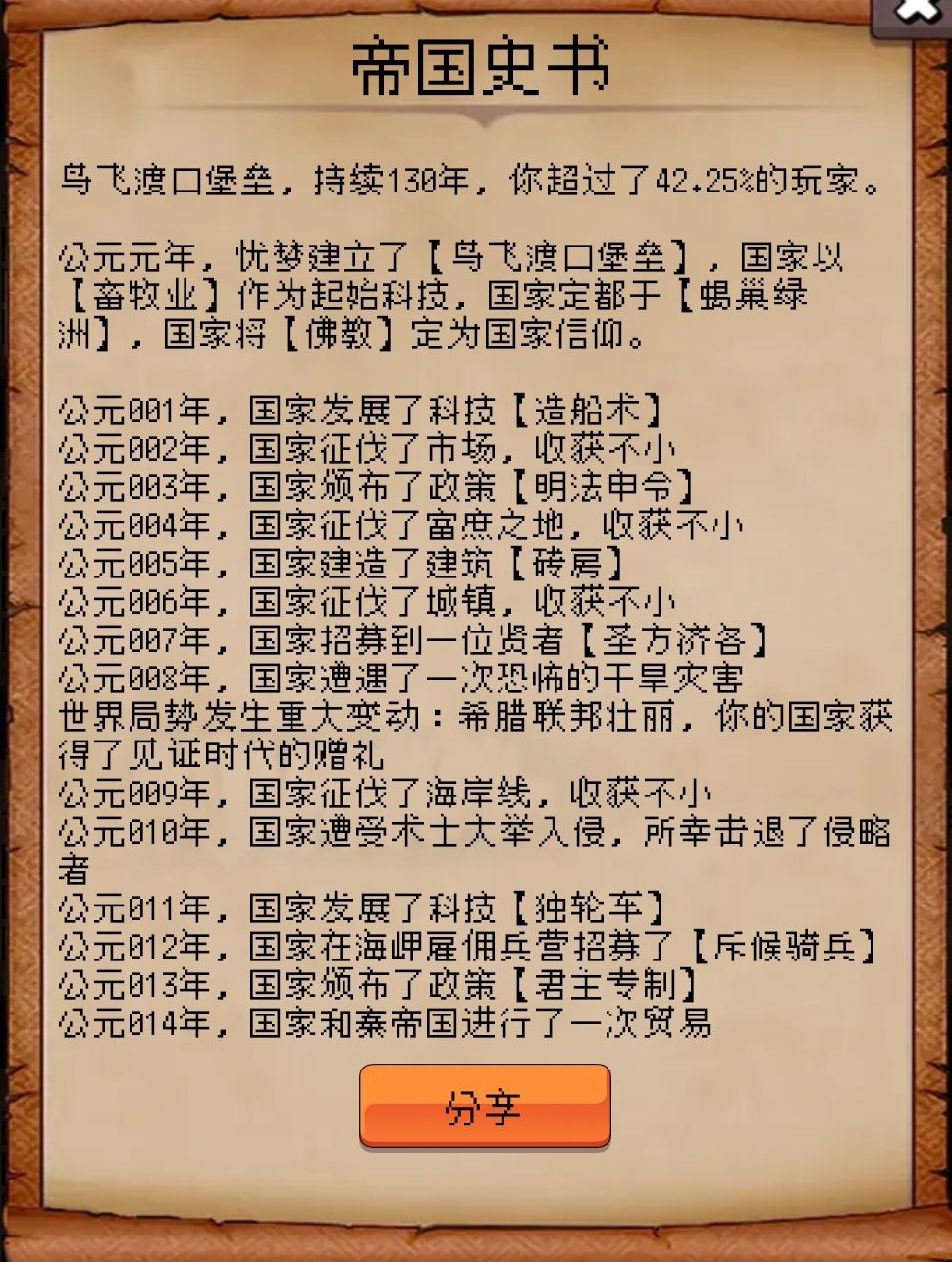 萌新分享游戏履历【注水贴】 1