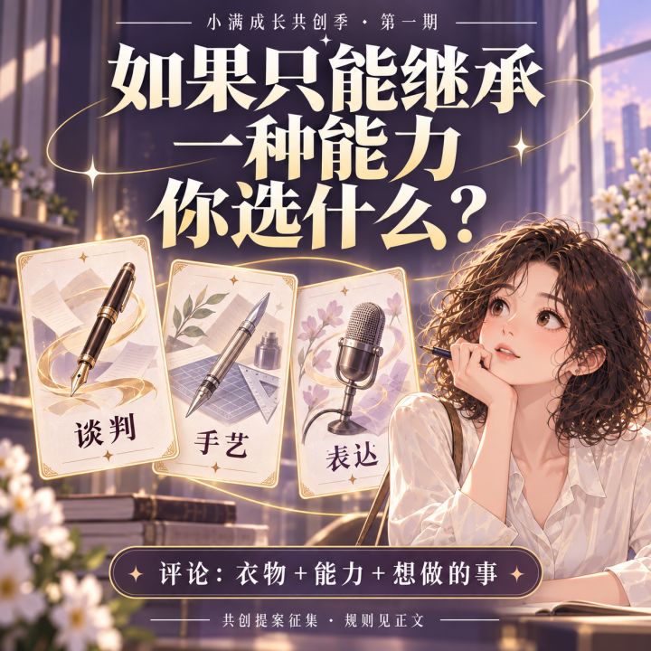 如果只能继承一种能力,你想靠什么翻身?|小满成长共创季01截图