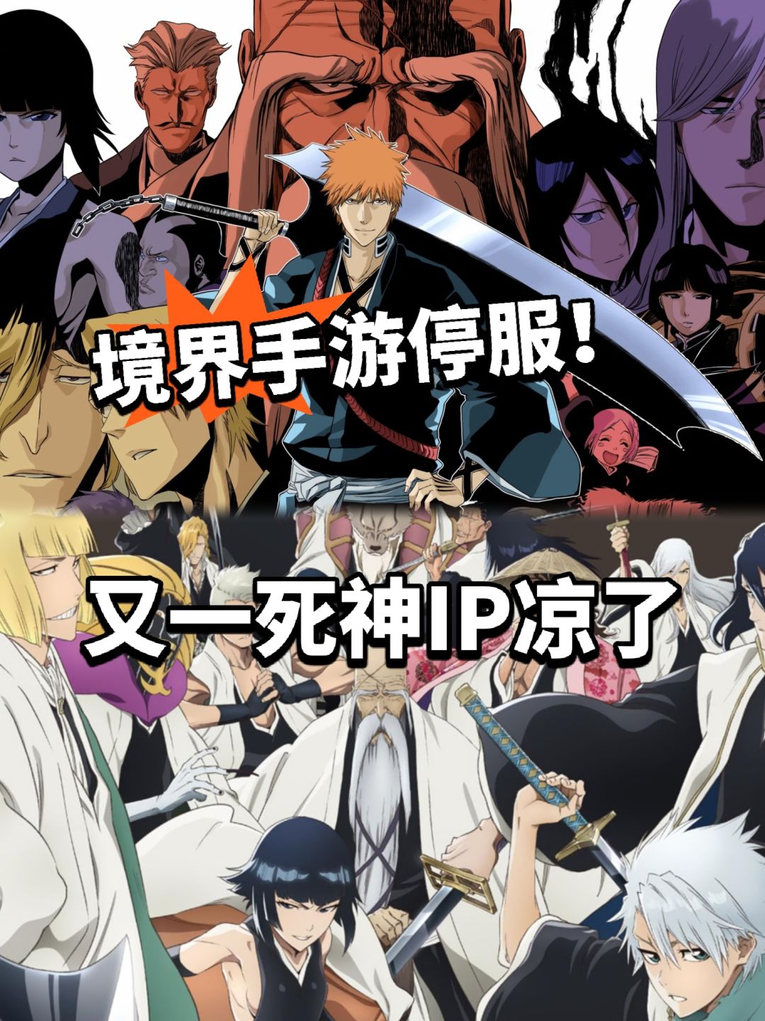 境界手游停服了!死神又一IP凉凉! 1