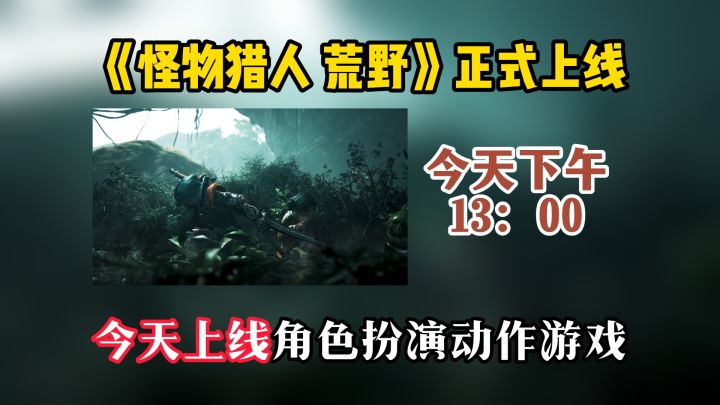 怪物猎人荒野今天下午正式上线steam截图