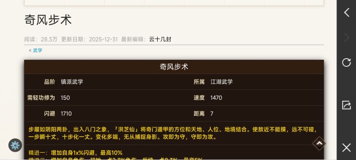 奇风步给谁啊?截图