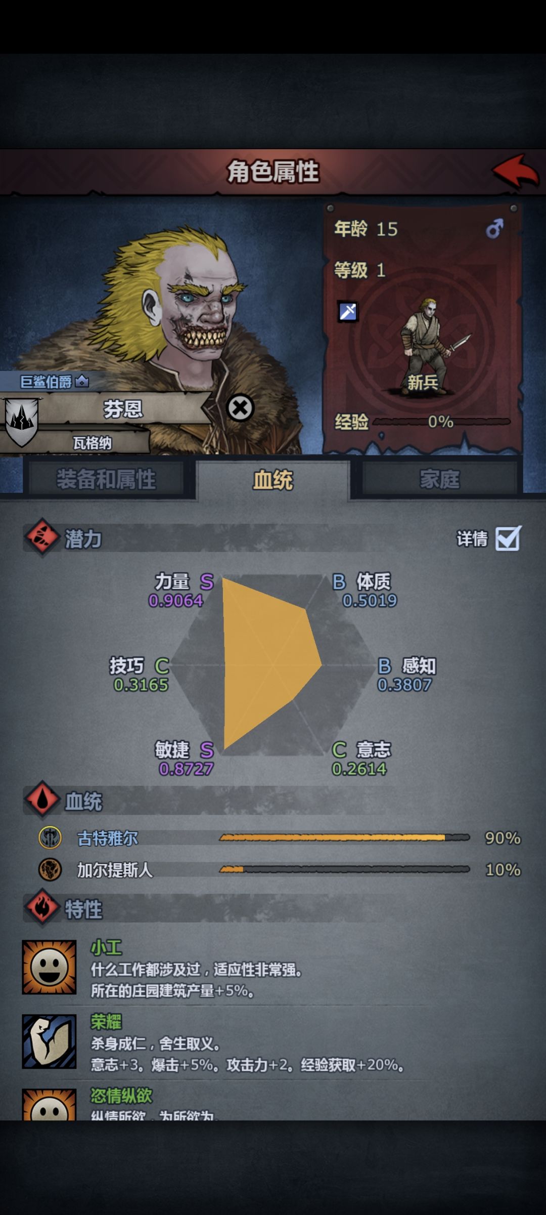 诸神皇冠隐藏血统 1