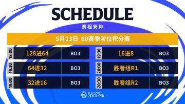 第60赛季阶位积分赛 Day1 赛事预告
今日18:00起，将进行128进8的比拼，敬请期待选手们的精彩表现吧！
官方直播间：https://live.bilibili.com/37124
二台直播间：https://space.bilibili.com/1472898403#影之诗#SNC2023