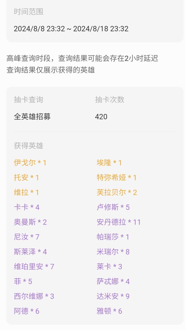 招募 数据截图