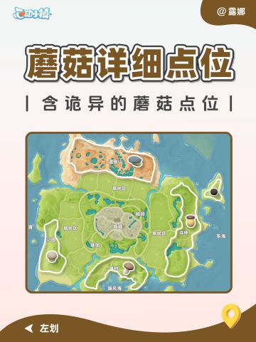 蘑菇全点位 详细位置 诡异蘑菇点位说明