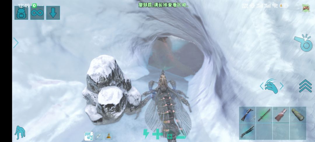 热情的巨齿鲨在招待鲨齿龙 3