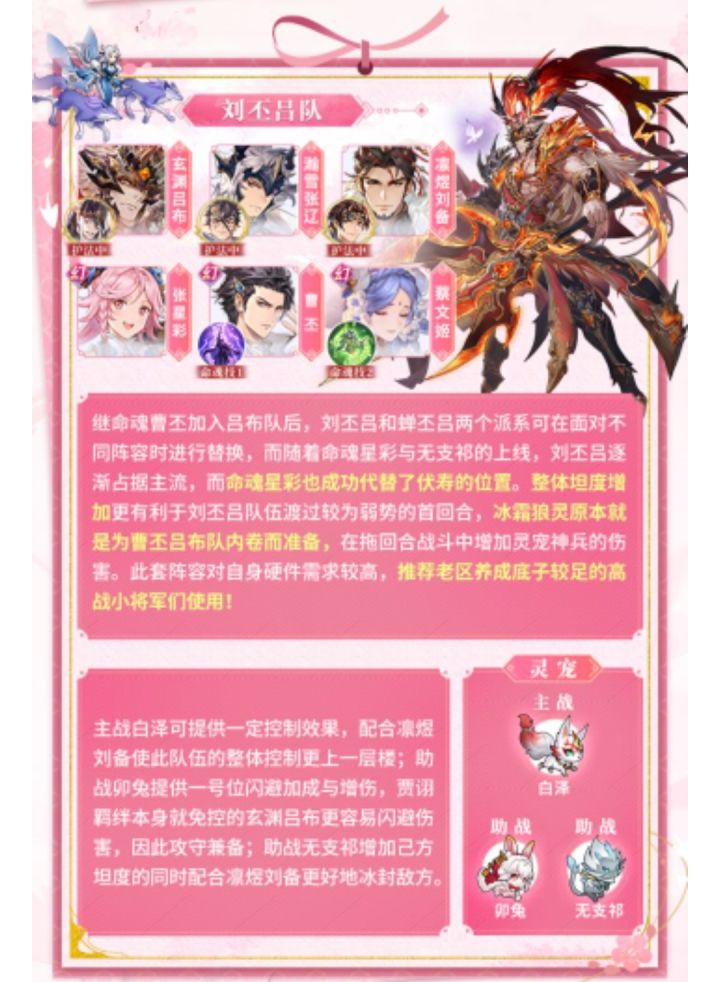 兄弟们,这个阵容刘丕吕兔子有用吗,不是要半数女性角色以上吗?截图