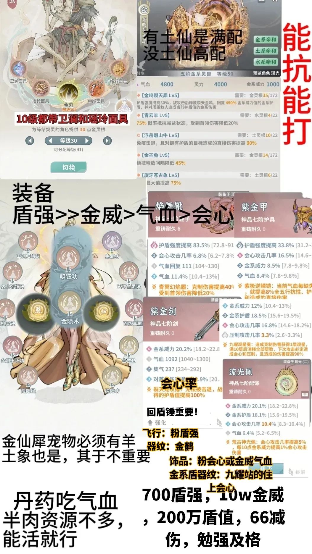 飞升版本金队一图流(金仙回盾流) 3