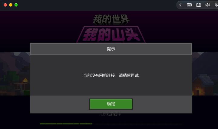 我的TapTap进入游戏世界会显示没有网络,无论是山头还是本地存档截图