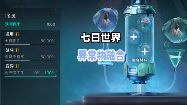七日世界:异常物融合必看,100%出干净卫生技巧!截图