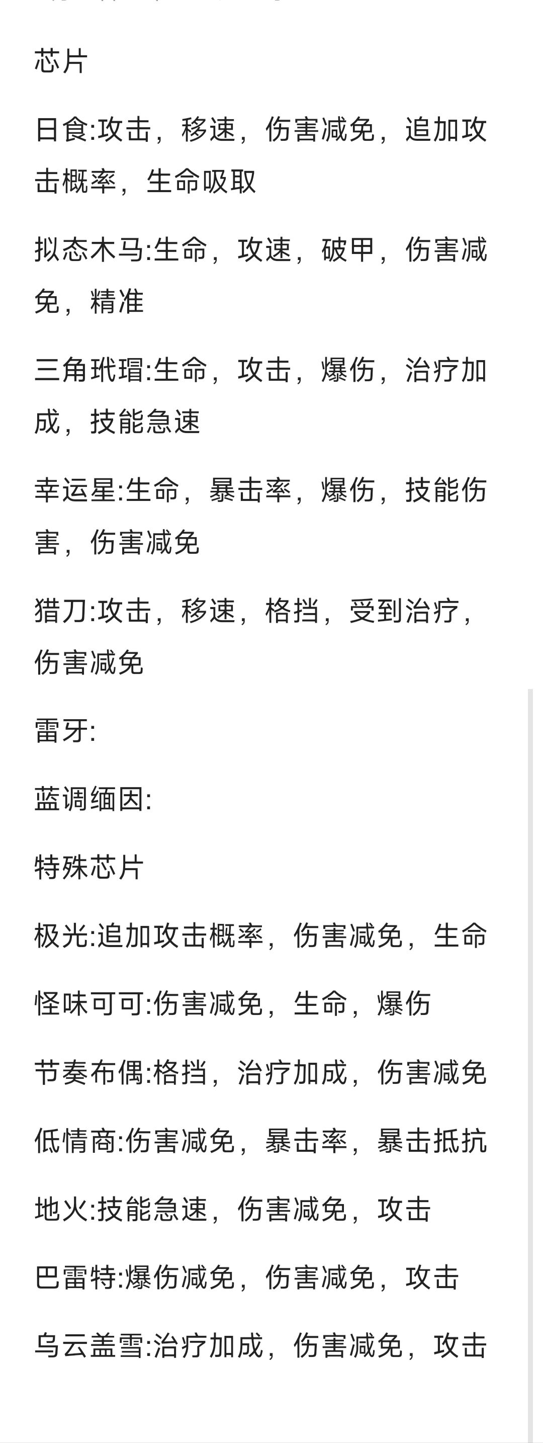 芯片词条内容截图