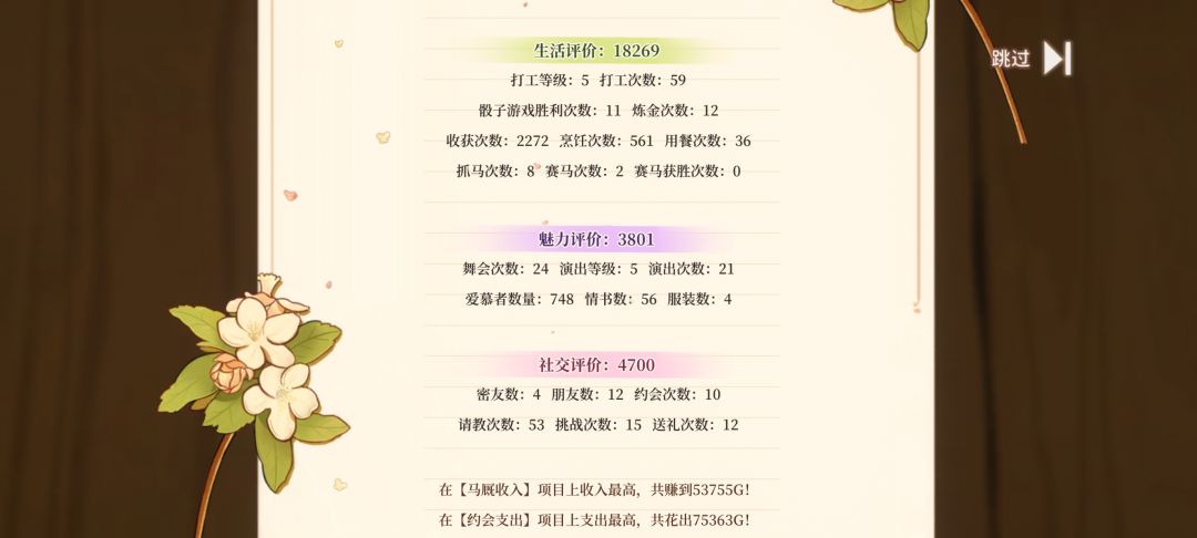 一周目完结啦 4