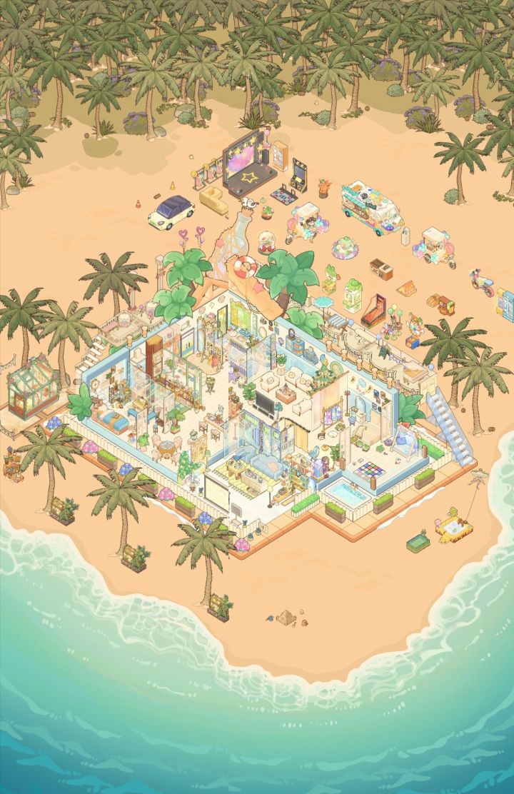 海滨别墅里的缤纷夏日嘉年华~截图