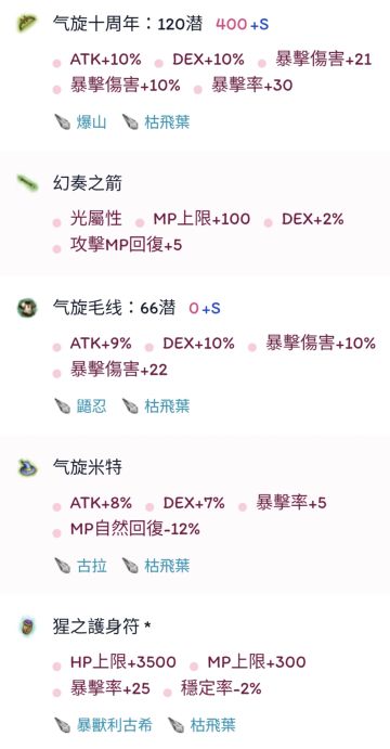 【气旋】兼职通用输出弓