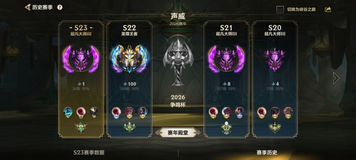 新赛季第五天终于上大师了,这赛年落幕截图