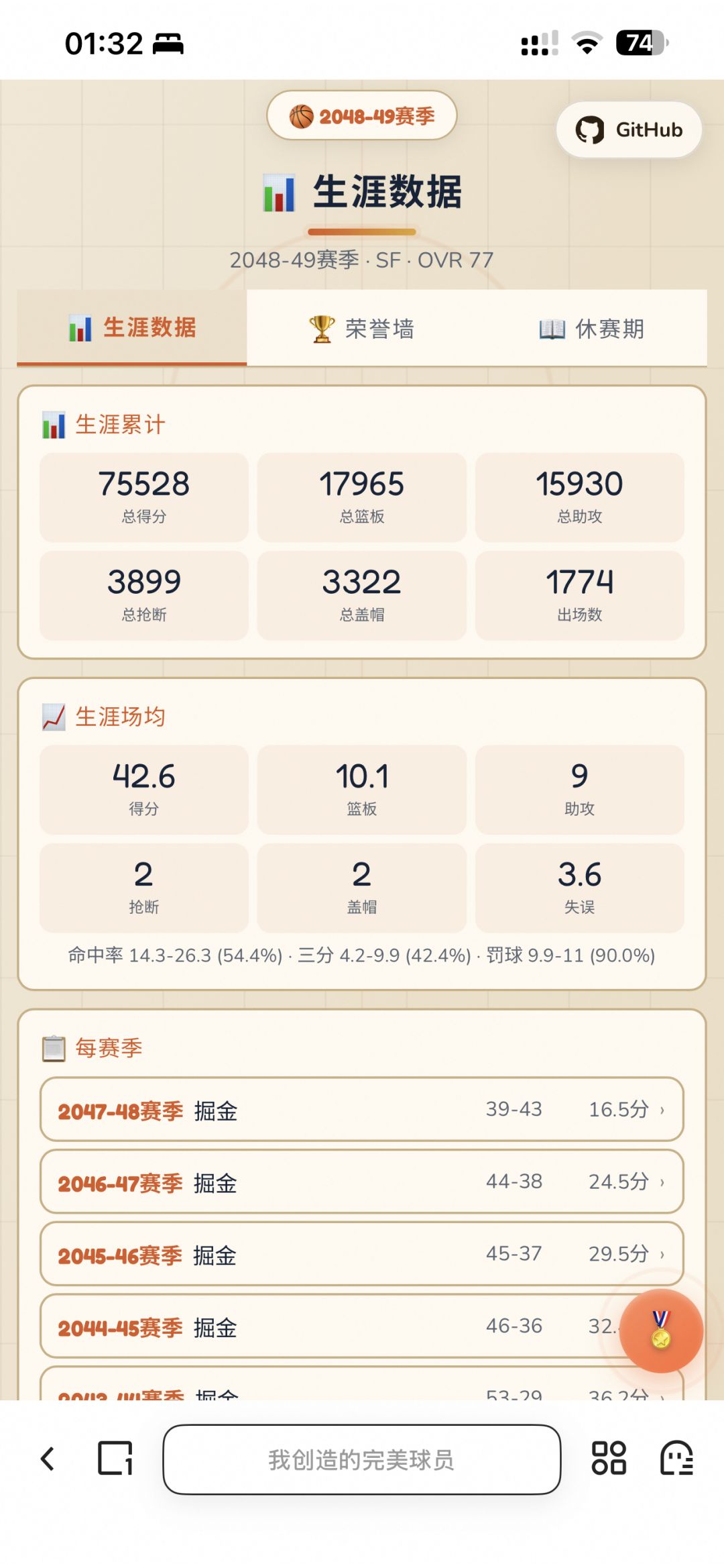 我创造的完美球员 11