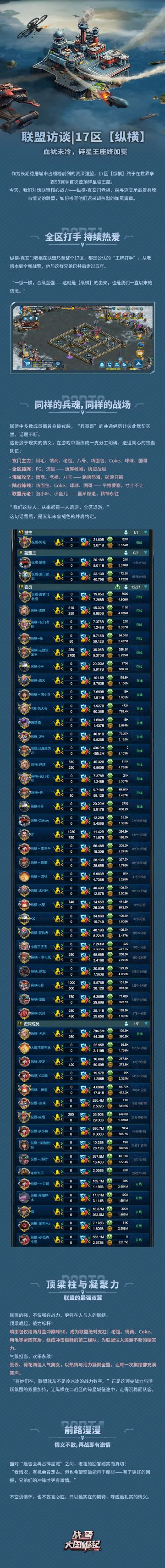 联盟访谈 | 17区【纵横】：血犹未冷，碎星王座终加冕