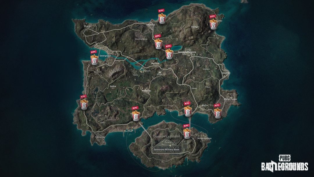 PUBG密室载具加油站点位图 3