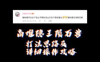 打不过陨石兽的看过来！猫游高难隐王陨石兽打法思路及举例演示