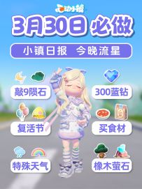 3月30日 今晚流星 领300蓝钻 通票到期