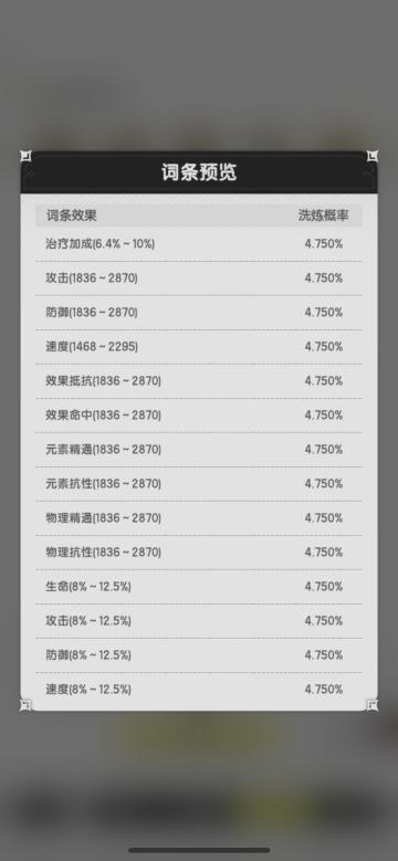 斗士职业词条选择（面向中氪以上的群体）