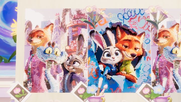 心动小镇疯狂动物城像素绘画作品分享截图